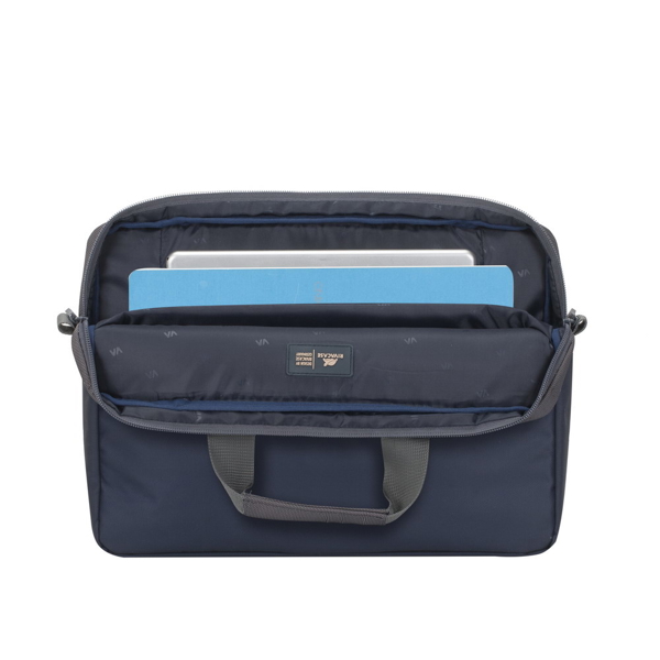 ნოუთბუქის ჩანთა RIVACASE 7727 13.3-14"  Steel Laptop bag Blue/Grey