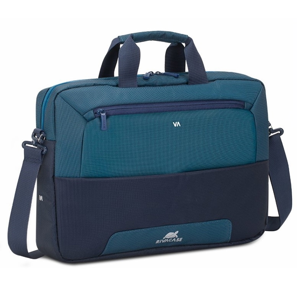 ნოუთბუქის ჩანთა RIVACASE 7737 15.6" Laptop Bag Steel Blue/Aquamarine