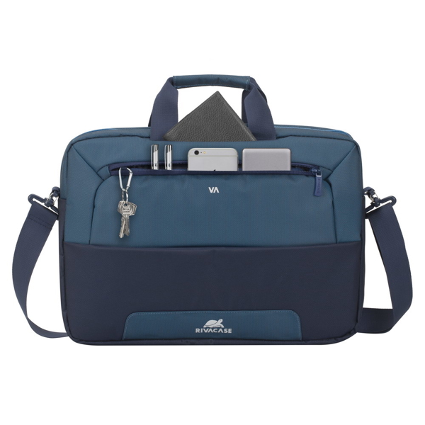 ნოუთბუქის ჩანთა RIVACASE 7737 15.6" Laptop Bag Steel Blue/Aquamarine