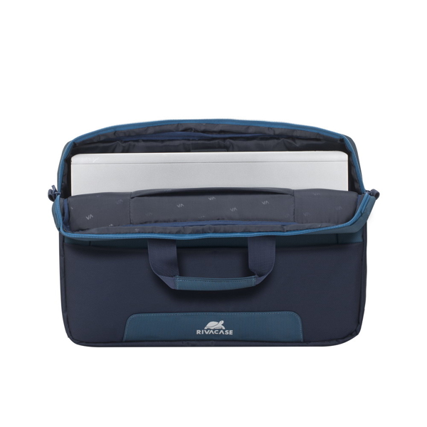 ნოუთბუქის ჩანთა RIVACASE 7737 15.6" Laptop Bag Steel Blue/Aquamarine