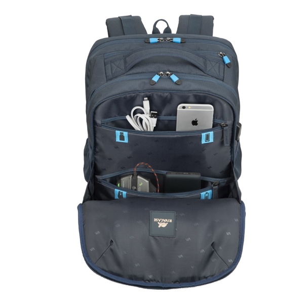 ნოუთბუქის ჩანთა RIVACASE 7861 17.3" Gaming backpack Dark Blue