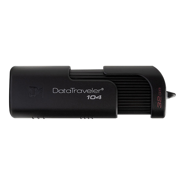 USB ფლეშ მეხსიერება Kingston 32GB USB DT104 Black