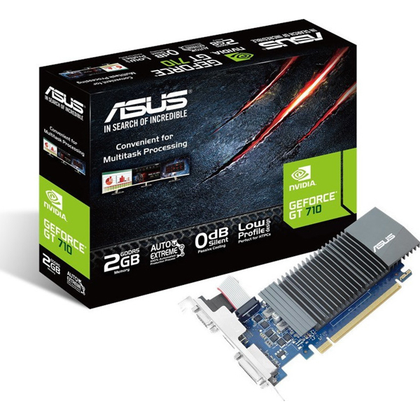 ვიდეო დაფა Asus GPU Nvidia GeForce GT710 2 GB GDDR5 RAM PCIe x16 HDMI™, DVI, VGA 