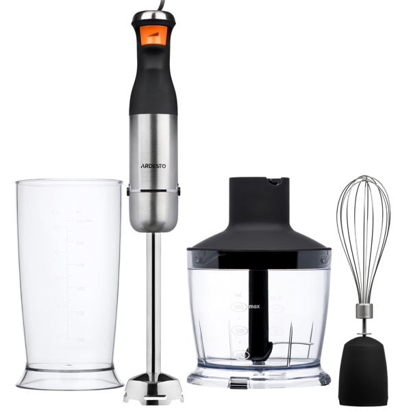 ხელის ბლენდერი Ardesto HBK-1601BR, 900W, 600ML, Hand Blender, Black/Silver