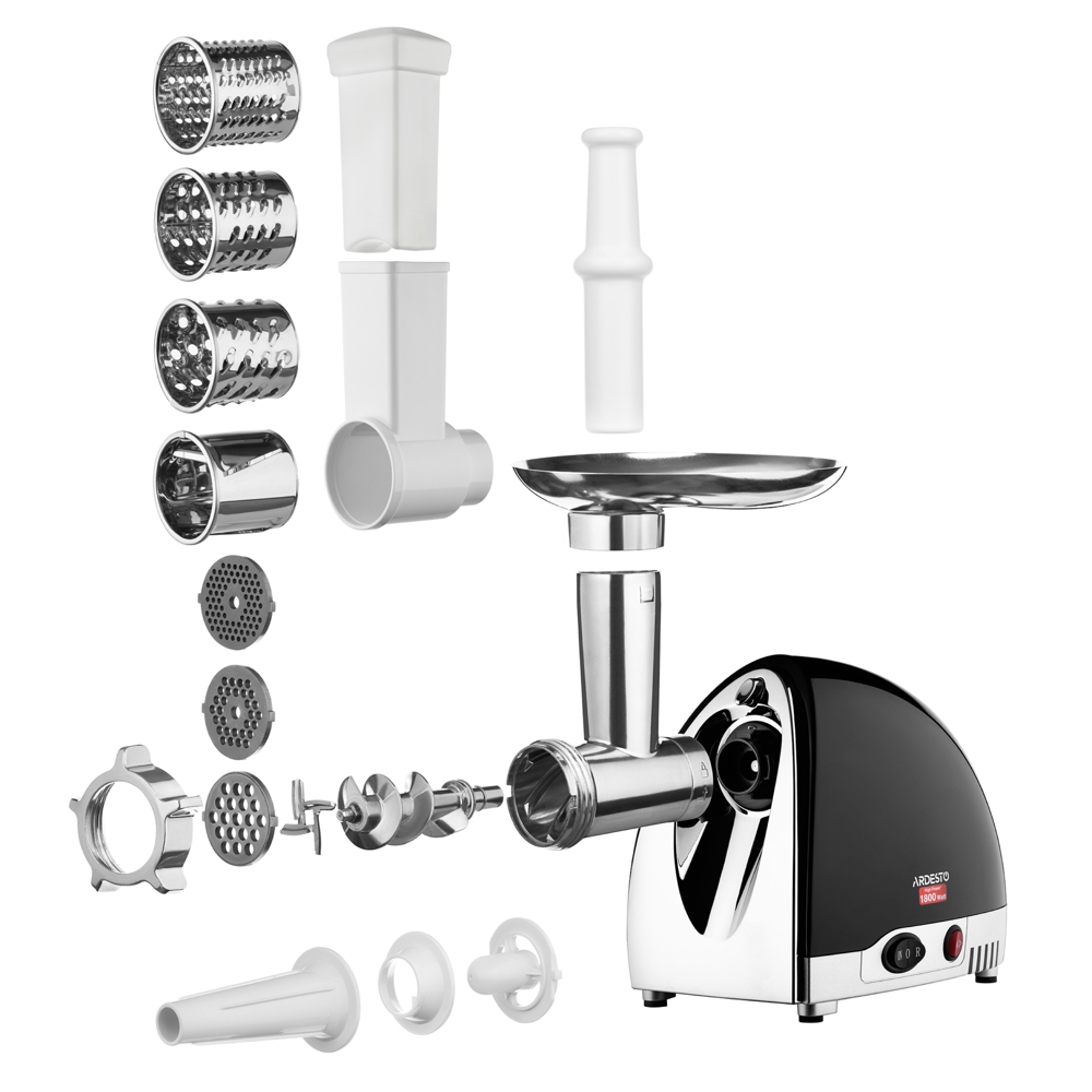 Ardesto MGL-2250R, 1800W, Meat Grinder, Black/Silver