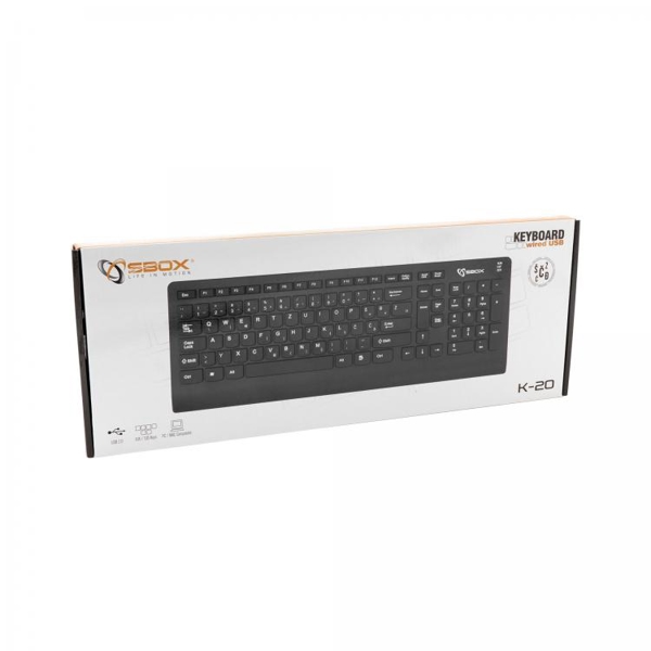 კლავიატურა SBOX USB keyboard K-20 