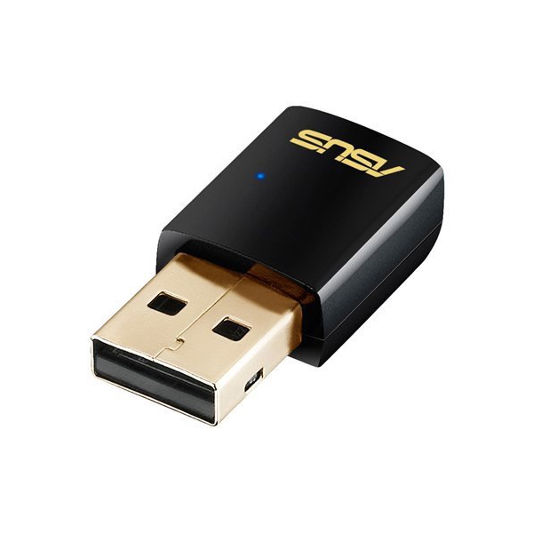 ადაპტერი ASUS USB-AC51 AC Dual-Band Wireless-AC600 USB Adapter, WPS, Graphical Easy Interface