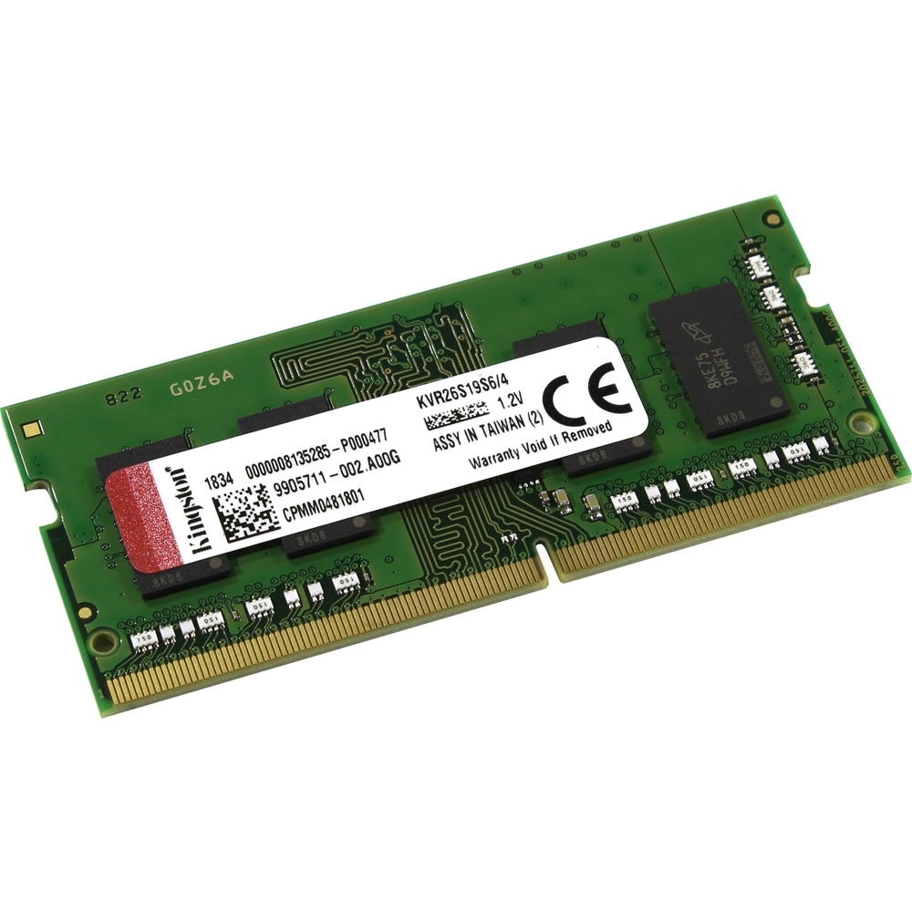 Kingston KVR26S19S6/4  DDR4 2666 4GB SO-DIMM