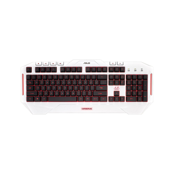 კლავიატურა Asus Cerberus Arctic Keyboard Multi-color backlit USB gaming keyboard with splash-proof design