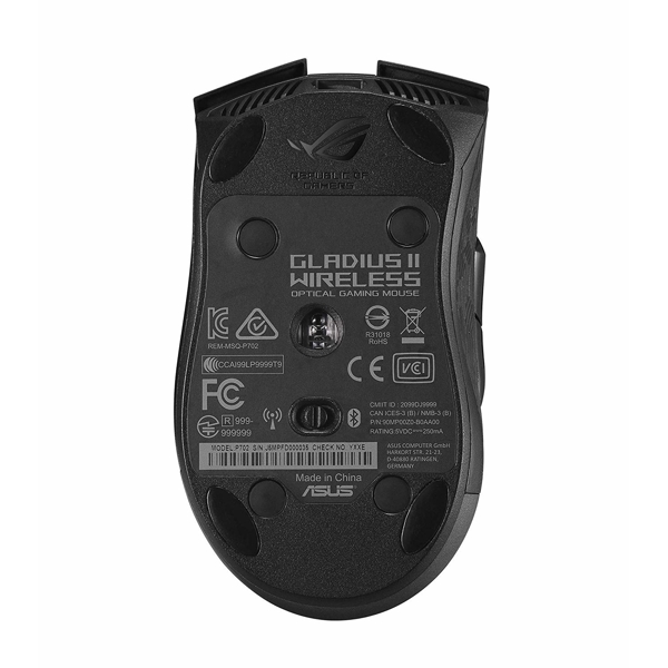 მაუსი ASUS ROG Gladius II Wireless Gaming Mouse