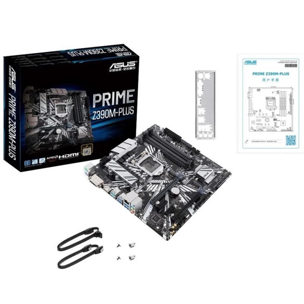დედა დაფა ASUS PRIME Z390M-PLUS s1151 Z390 4xDDR4 M.2 HDMI-DVI mATX