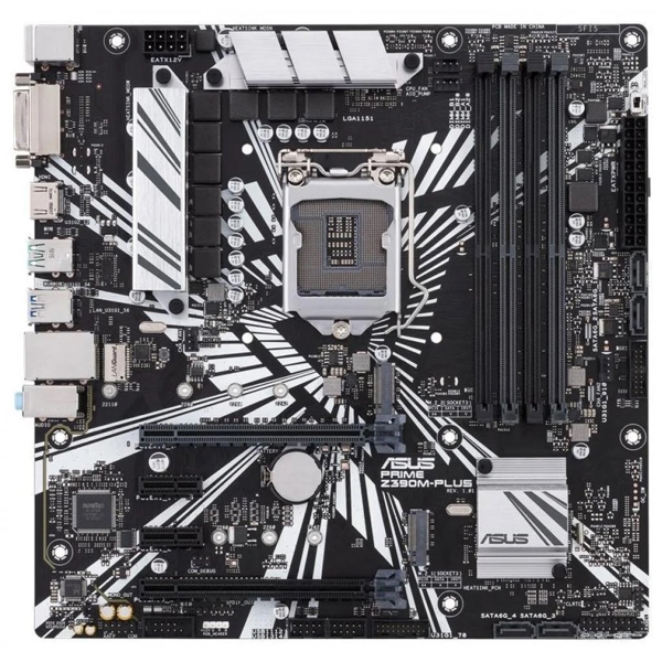 დედა დაფა ASUS PRIME Z390M-PLUS s1151 Z390 4xDDR4 M.2 HDMI-DVI mATX