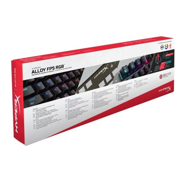 კლავიატურა Kingston HyperX Gaming Keyboard Alloy FPS RGB Kailh Silver Speed 