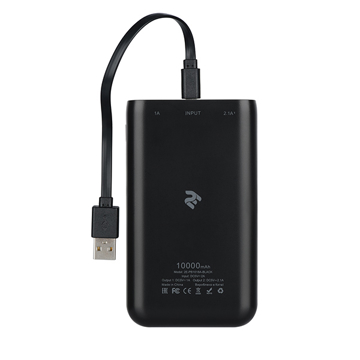 პორტატული დამტენი Power Bank 2Е 10000 mAh Black 2E-PB1018A-Black