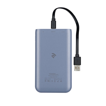 პორტატული დამტენი Power Bank 2Е 10000 mAh Black 2E-PB1018A-Blue