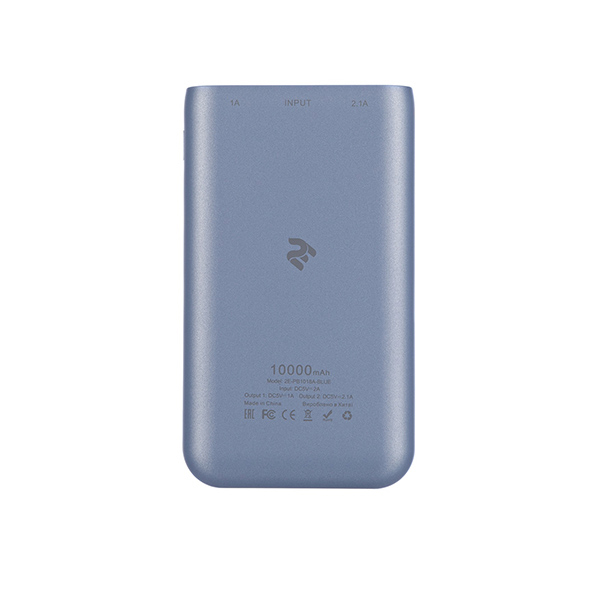 პორტატული დამტენი Power Bank 2Е 10000 mAh Black 2E-PB1018A-Blue