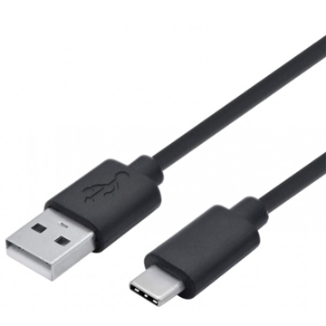 USB კაბელი 2E USB 2.0 Type-C Cable Single Molding Type 1.5 m Black 