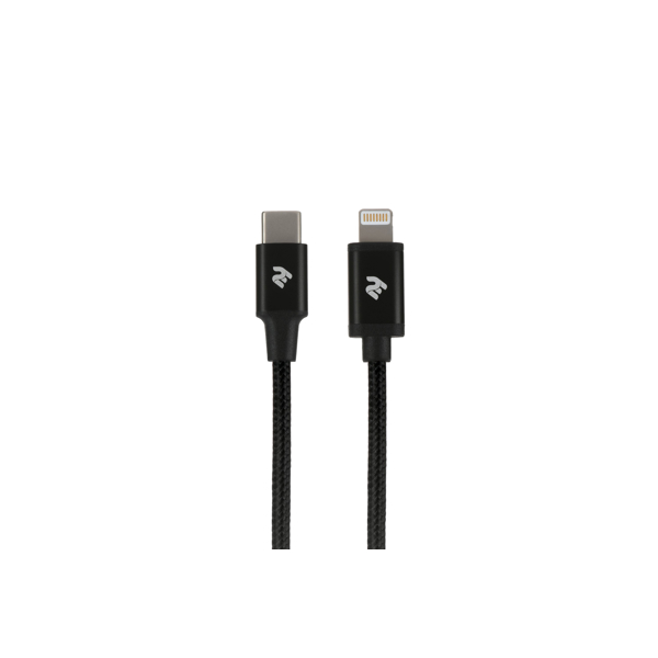 USB კაბელი 2E USB 2.0 Type-C to Lightning USB Cable Alumium Shell Cable 1m Black