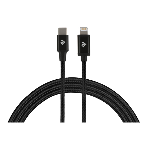 USB კაბელი 2E USB 2.0 Type-C to Lightning USB Cable Alumium Shell Cable 1m Black