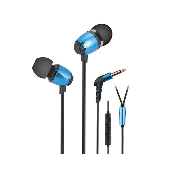 ყურსასმენები 2E S6 Pinion with volume control switch and mic Wired Blue