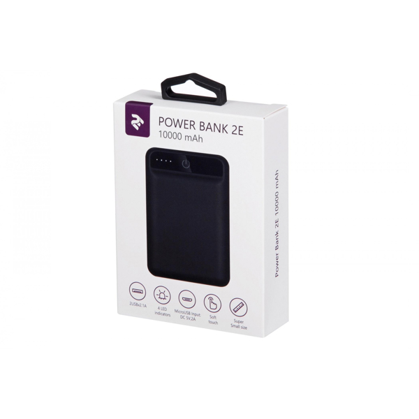 პორტატული დამტენი Power Bank External Battery 2E Power Bank 10000mAh Black