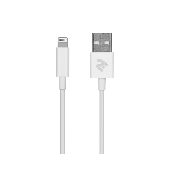 USB კაბელი 2E USB 2.4 to Lightning Cable Molding Type 1m White