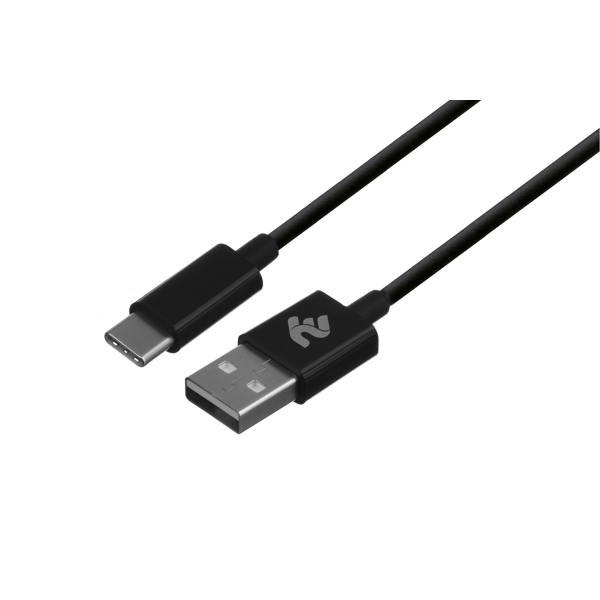 USB კაბელი 2E USB 3.0 to Type-C Molding Type 1m Black