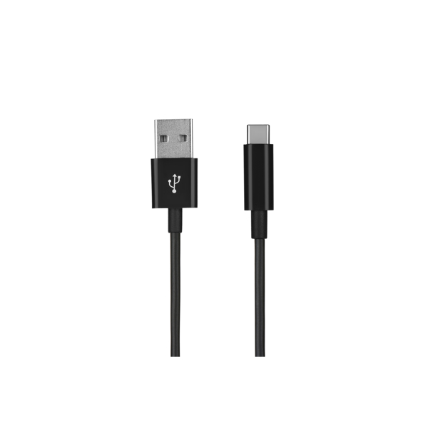 USB კაბელი 2E USB 3.0 to Type-C Molding Type 1m Black