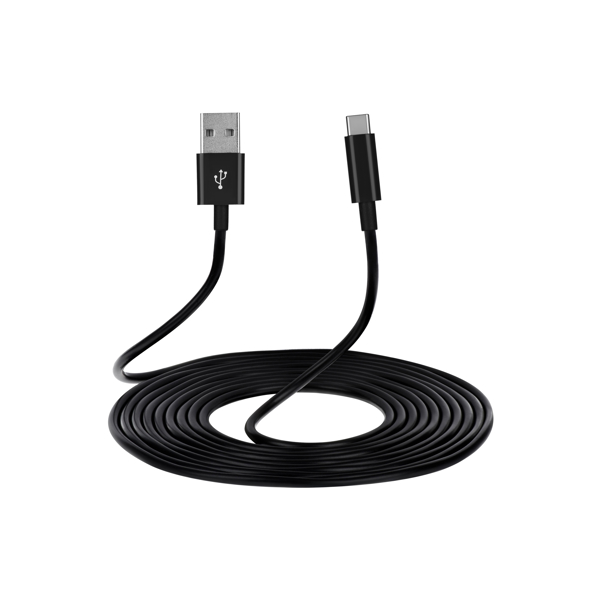 USB კაბელი 2E USB 3.0 to Type-C Molding Type 1m Black