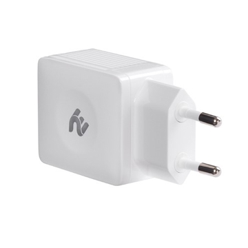 დამტენი Wall Charge 2E Wall for 2 USB - DC5.0v4.2A White