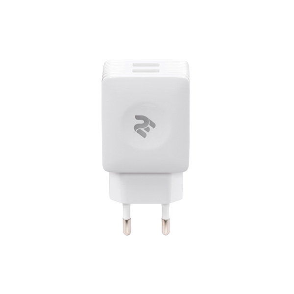 დამტენი Wall Charge 2E Wall for 2 USB - DC5.0v4.2A White