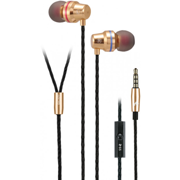 ყურსასმენები 2E S5 Galaxy with control switch and mic Wired In Ear Headphones Gold