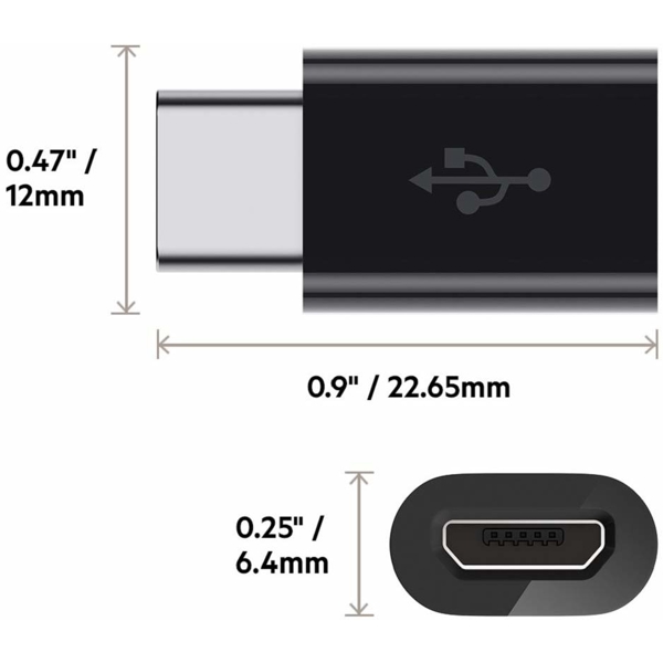 ადაპტერი Belkin USB-C to Micro USB Adapter Black