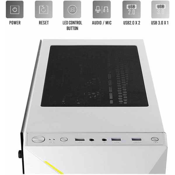 ქეისი Antec NX 300 White