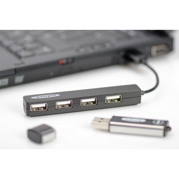 USB ჰაბი DIGITUS Notebook USB 2.0 Hub