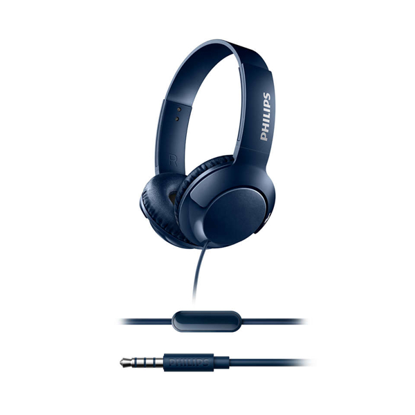 ყურსასმენი Philips Headphones with mic SHL3075BL Blue