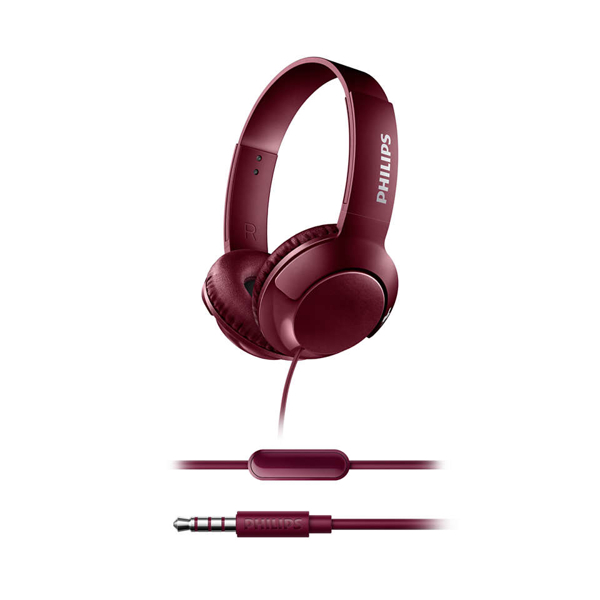 ყურსასმენი Philips Headphones with mic SHL3075RD Red