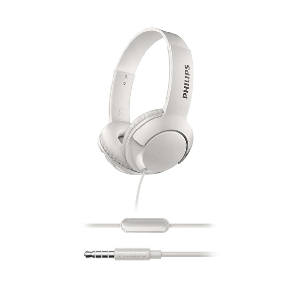 ყურსასმენი Philips Headphones with mic SHL3075WT White