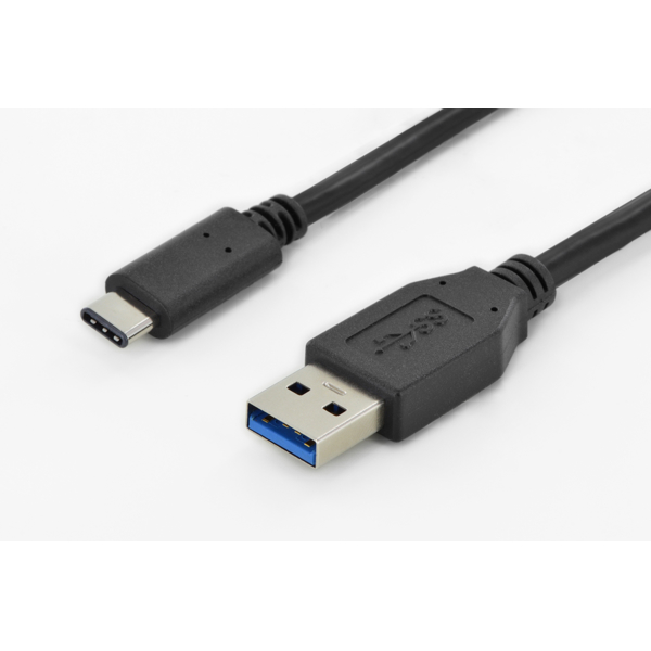 USB კაბელი DIGITUS USB Type-C connection cable, type C to A