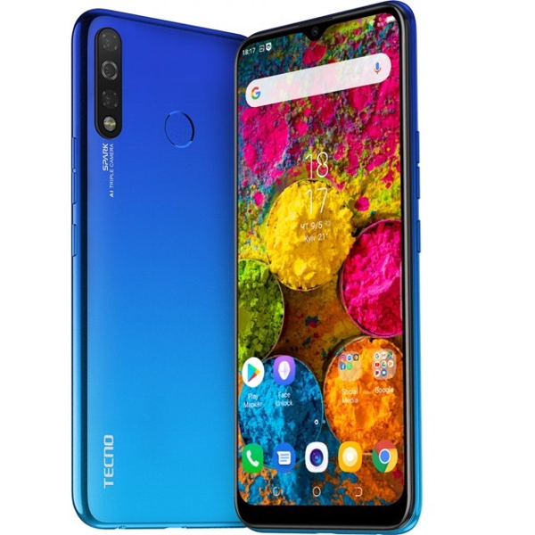 მობილური ტელეფონი TECNO Spark 4 3/32 (KC2) DUALSIM Vacation Blue