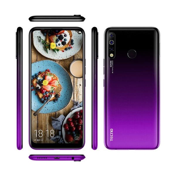 მობილური ტელეფონი TECNO Spark 4 3/32 (KC2) DUALSIM Royal Purple