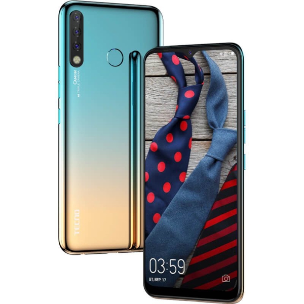 მობილური ტელეფონი  TECNO Camon 12 (CC7) DUALSIM Sky Cyan