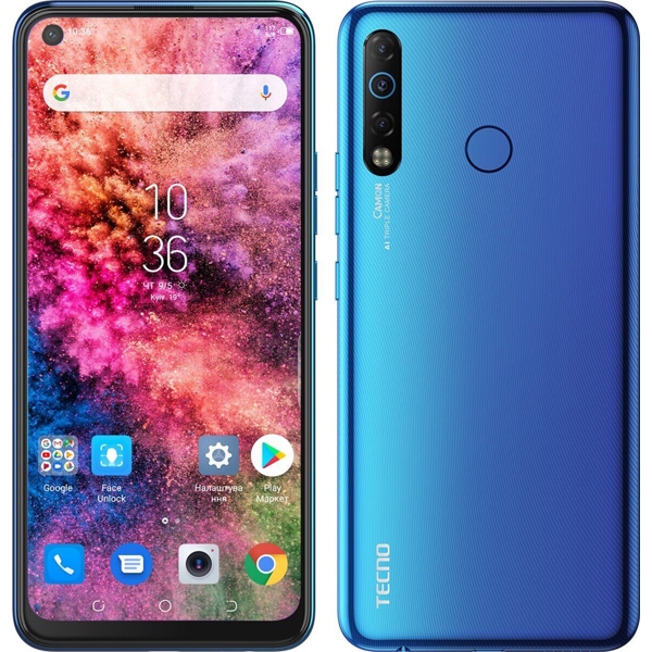 მობილური ტელეფონი TECNO CAMON 12 Air (CC6) DUALSIM Bay Blue