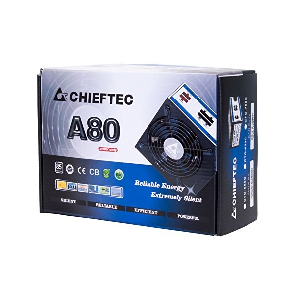 კვების ბლოკი CHIEFTEC RETAIL A-80 CTG-650C 12cm fan a/PFC 4xPeripheral 6xSATA 2xPCIe modular