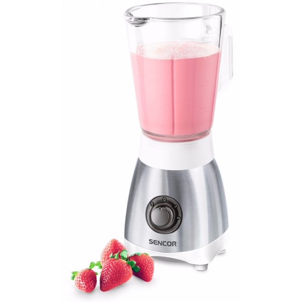 ბლენდერი Sencor SBL 3271SS Glass Jug Blender 0.8 L / Power Input 250W / Silver