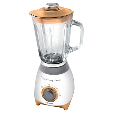 ბლენდერი Sencor SBL 4370 Glass Jug Blender 1.5 L / Power Input 500W / White-Orange