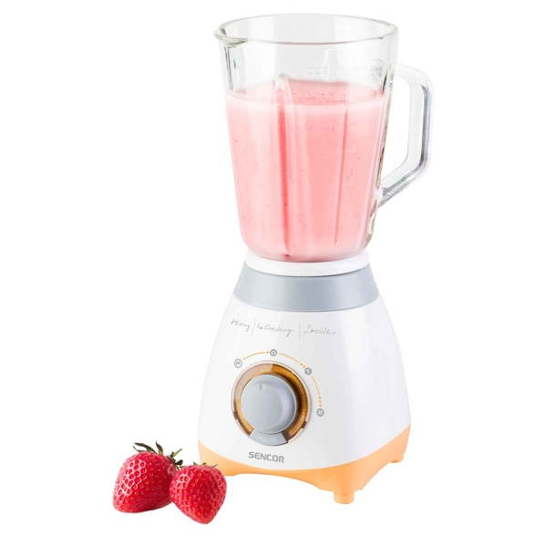 Sencor SBL 4370 Glass Jug Blender 1.5 L / Power Input 500W / White-Orange