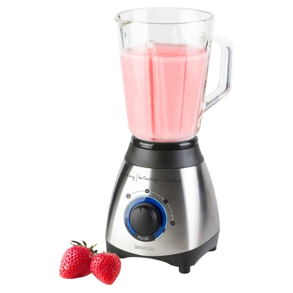 ბლენდერი Sencor SBL 4371 Glass Jug Blender 1.5 L / Power Input 600W / Silver - Black