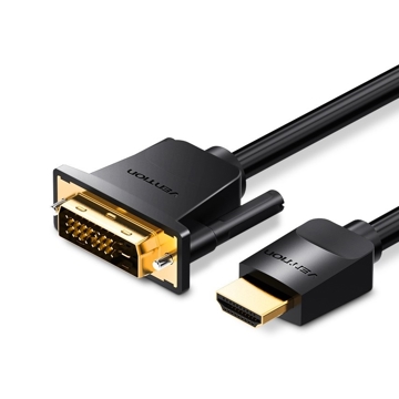 HDMI კაბელი VENTION ABFBF HDMI to DVI Cable 1M Black