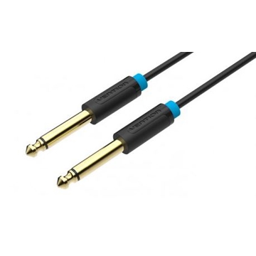 აუდიო კაბელი VENTION BAABJ 6.5mm Male to Male Audio Cable 5M Black